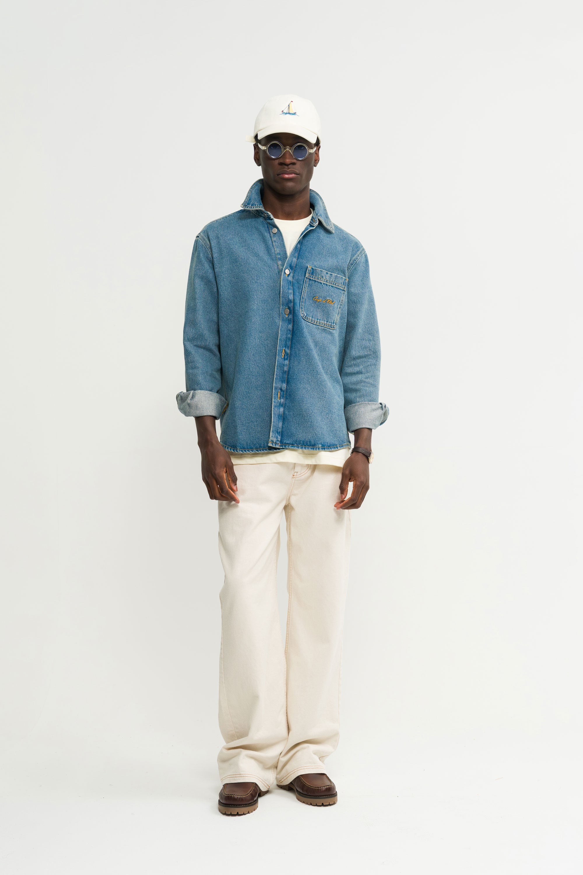 Light Denim Shirt - Male model - Coup D'État Portugal 