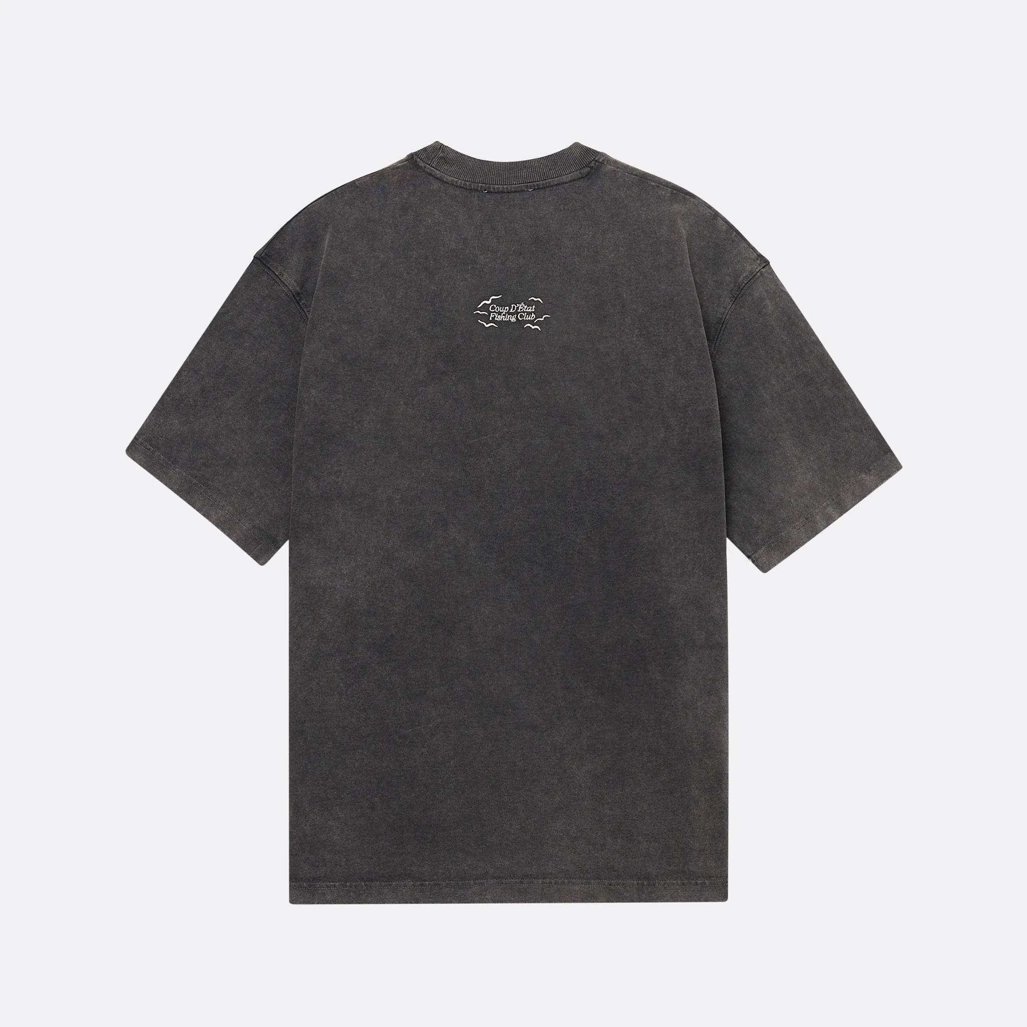 Logo T-shirt in washed Black - Cotton Oversize - Coup D'État Portugal