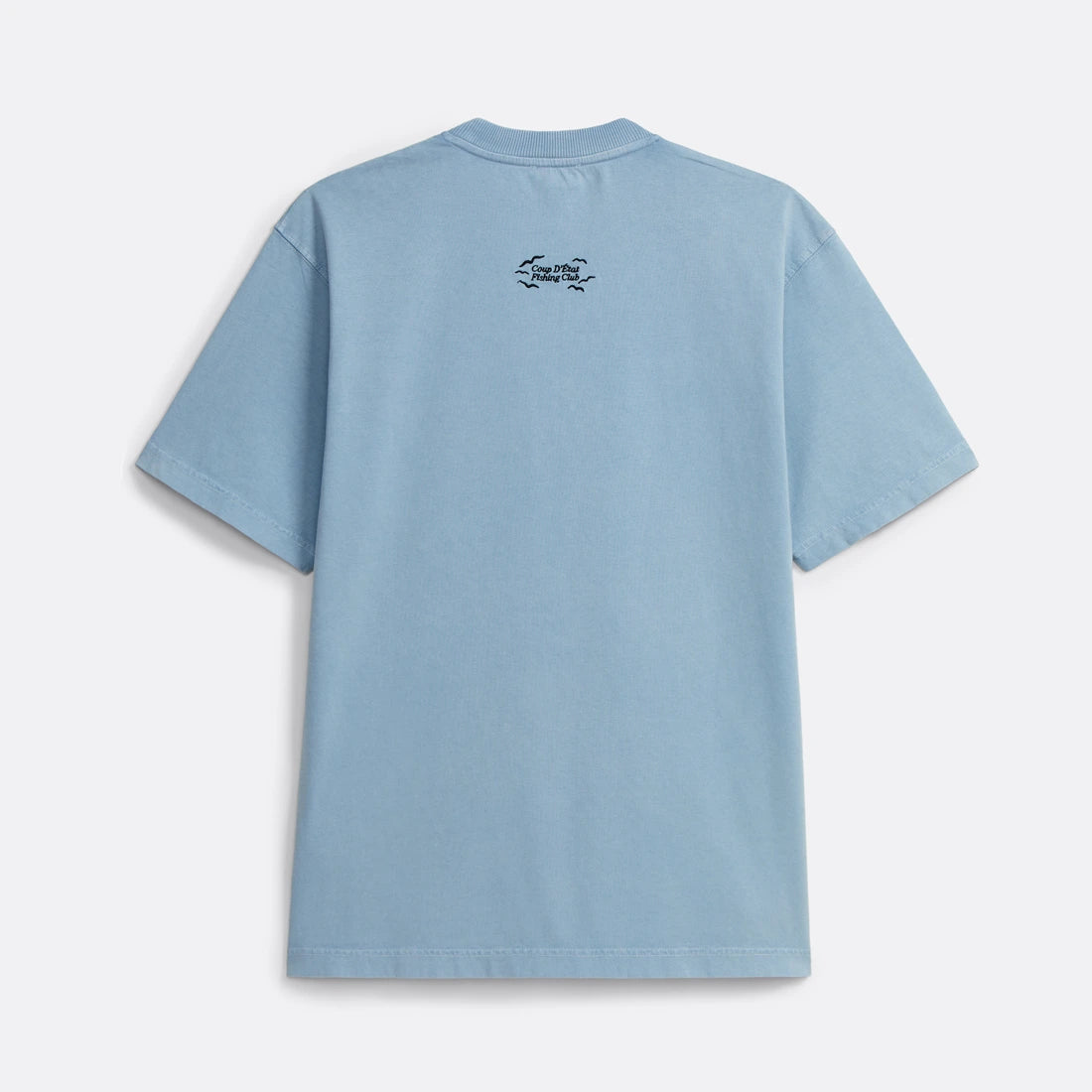 Logo T-Shirt in Washed Blue - Coup D'État Portugal