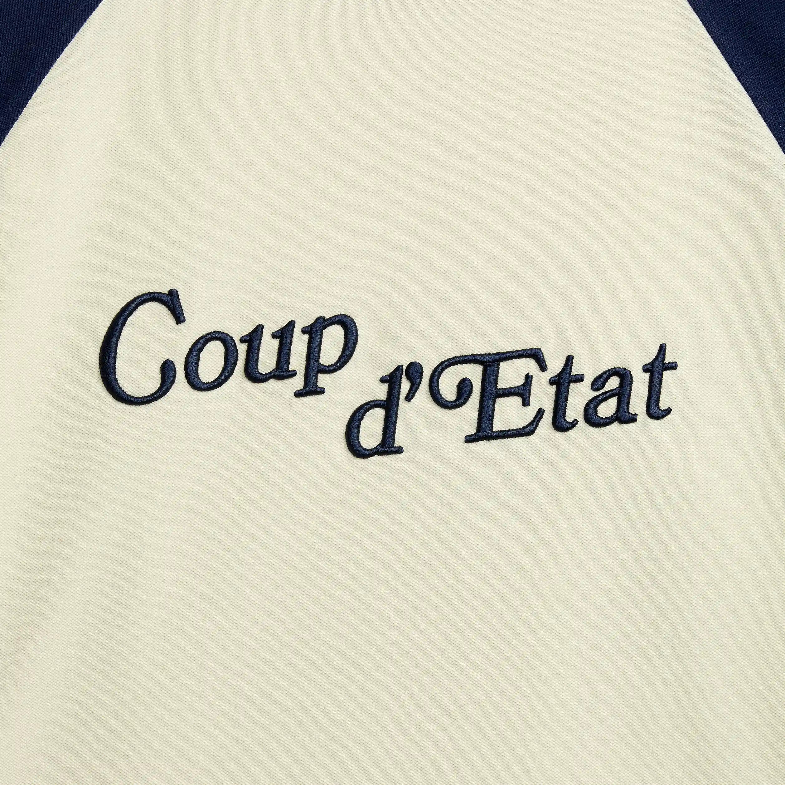 Long sleeve t-shirt in Off-White and Navy blue  - Coup D'État Portugal