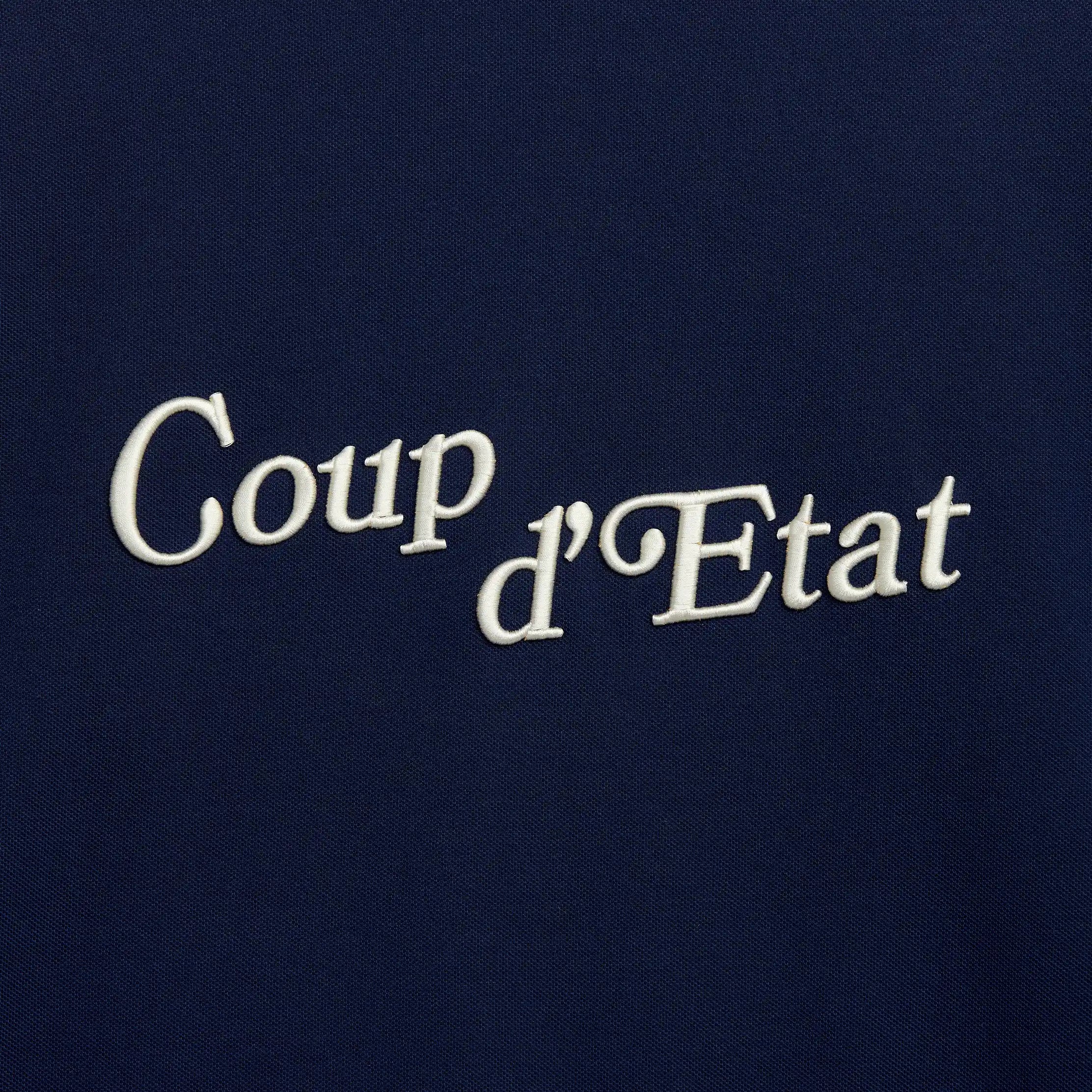 Longsleeve t-shirt in Navy Blue - Front embroidery - Coup D'État Portugal