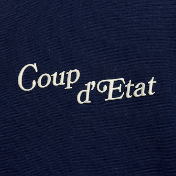 Longsleeve t-shirt in Navy Blue - Front embroidery - Coup D'État Portugal