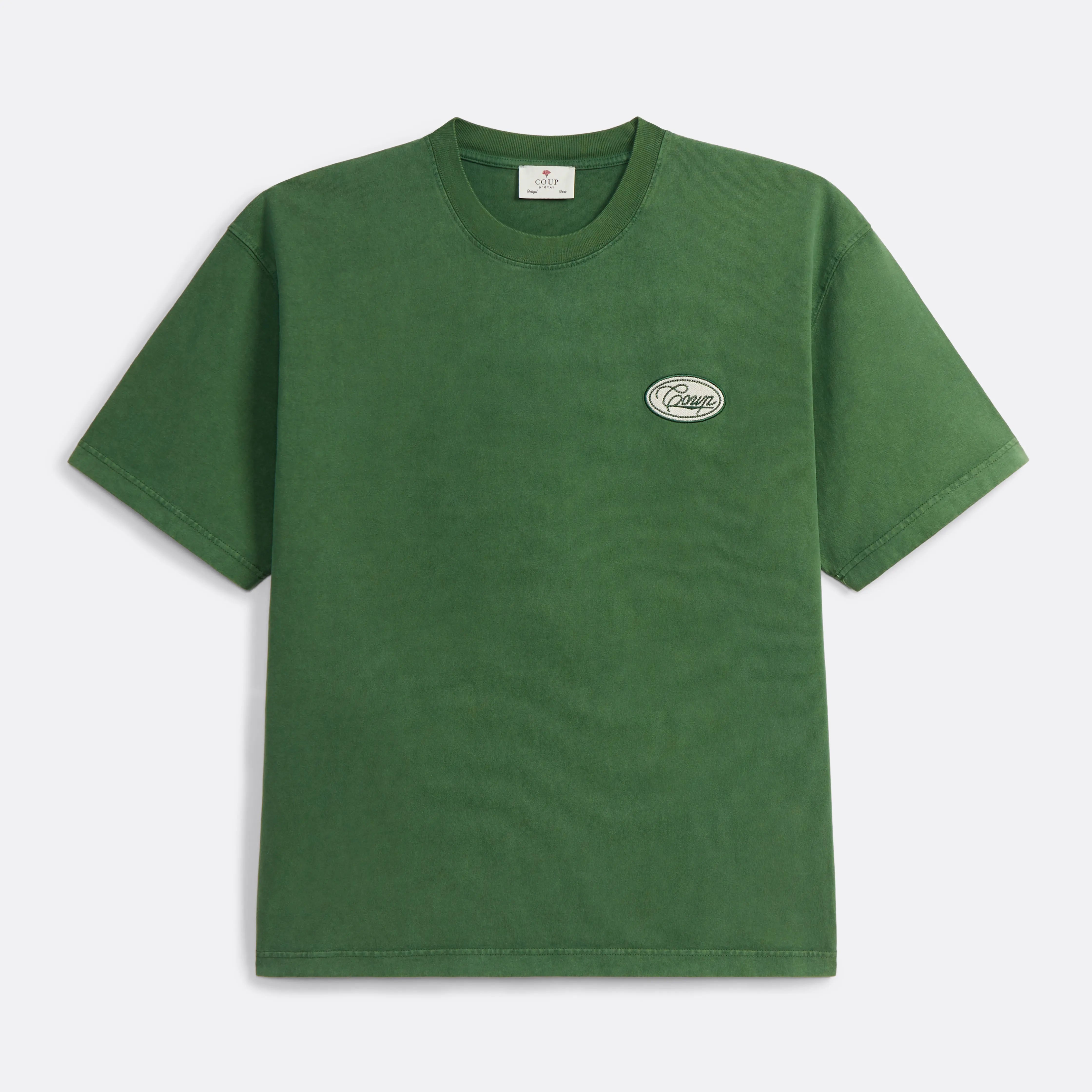 Coup On The Move T-shirt in Green - Back print - Coup D'État Portugal 