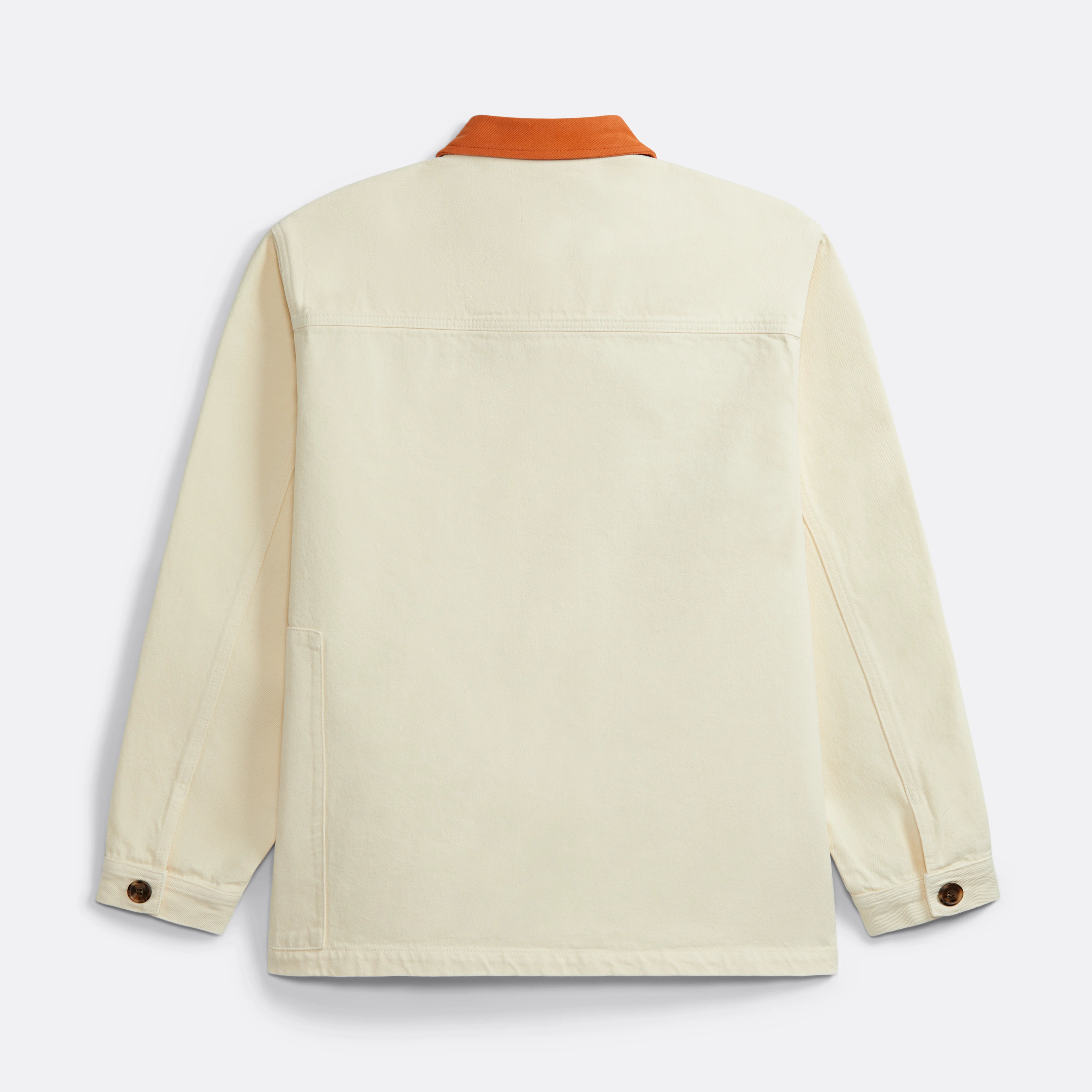 Overshirt with contrasting collar in Red - Coup D'État Portugal