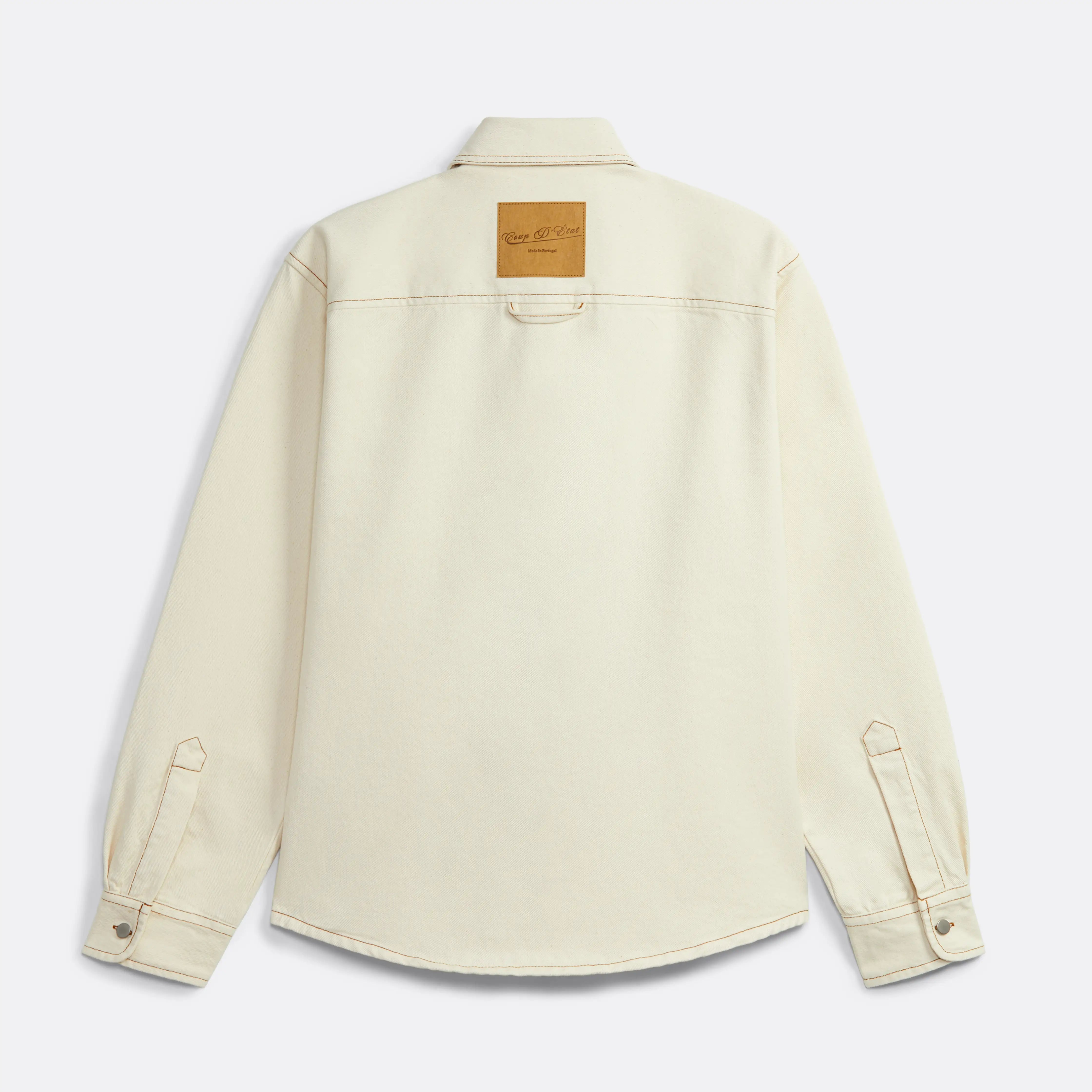 Raw Denim Shirt - Embroidered - Coup D'État Portugal