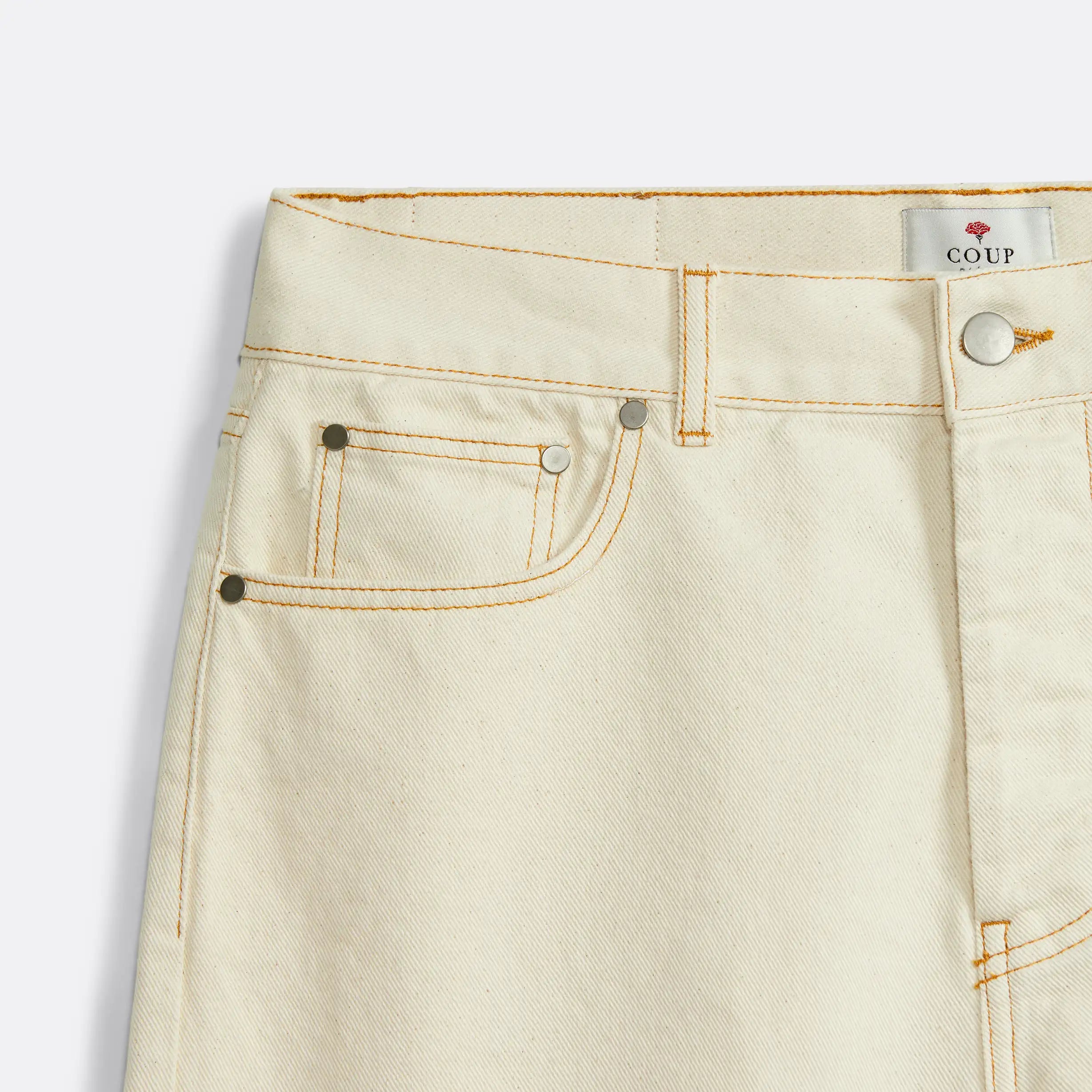 Straight Raw Denim Trousers - Coup D'État Portugal