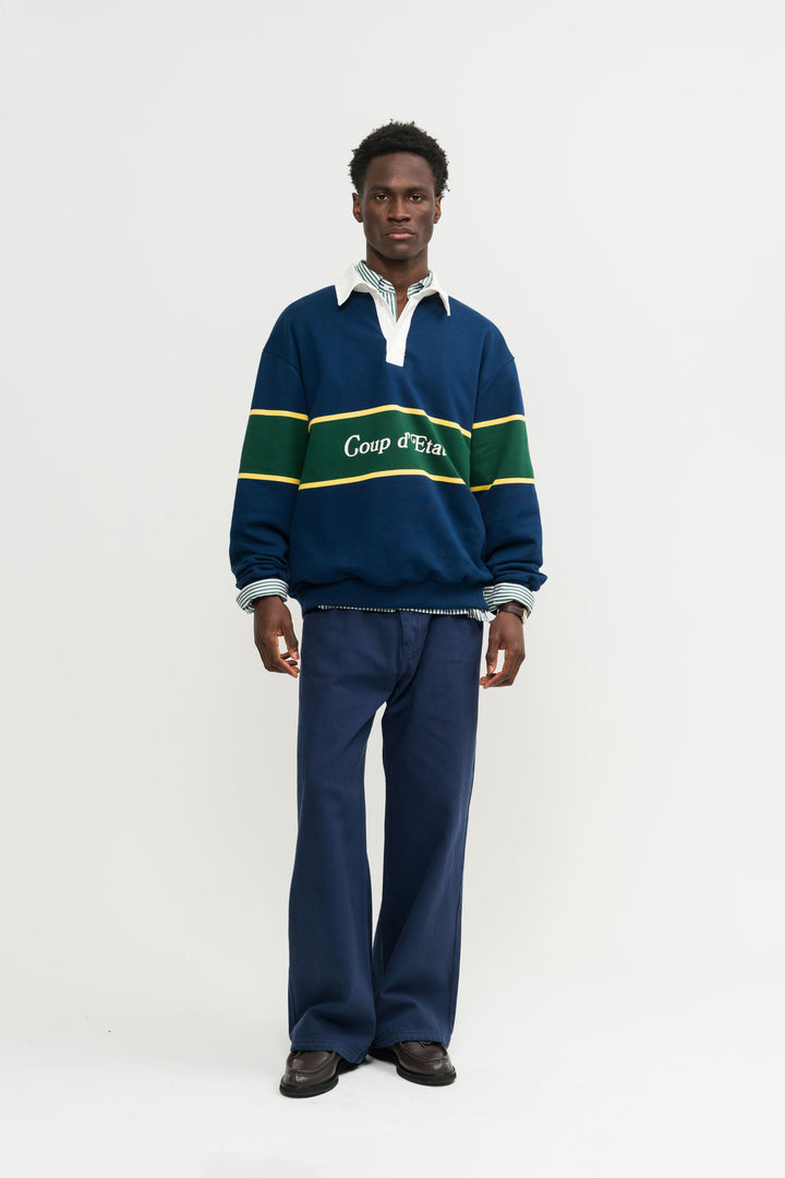 Rugby polo in Navy blue - Coup D'État Portugal