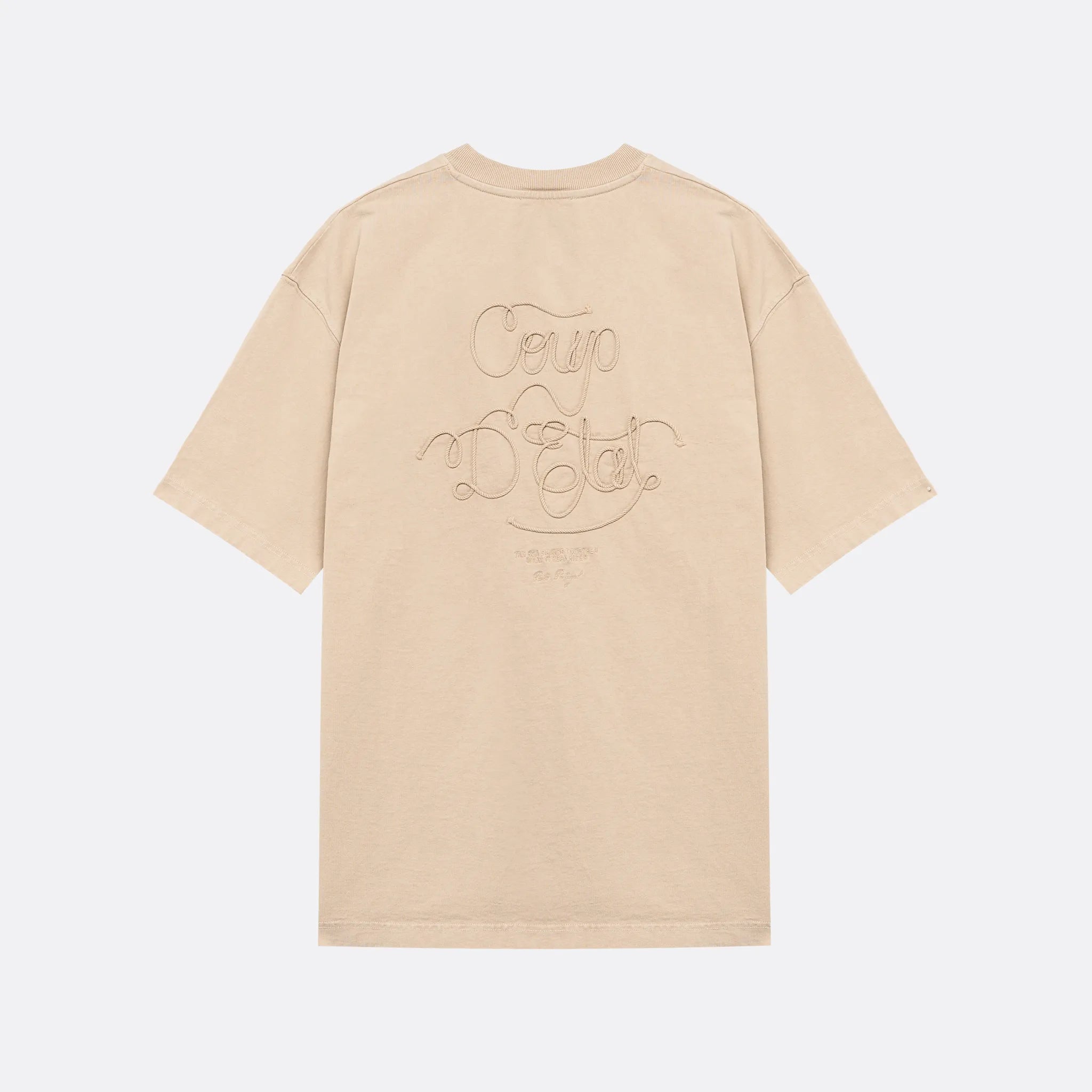 Sailing rope t-shirt in Beige - Coup D'État Portugal