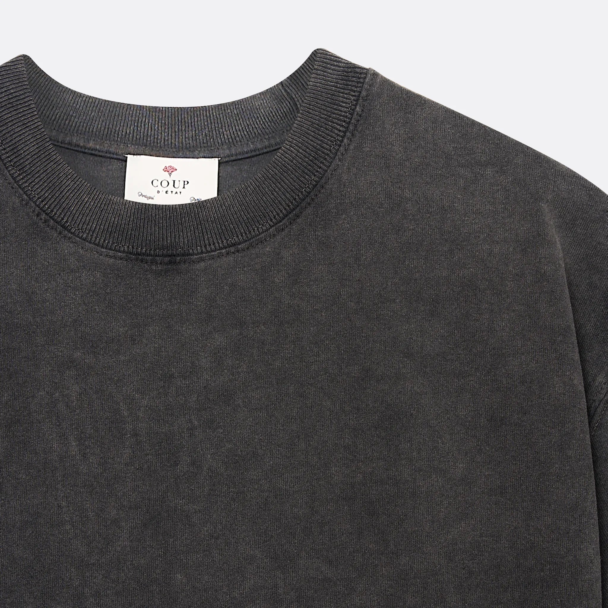 Sailing rope t-shirt in washed Black - Coup D'État Portugal