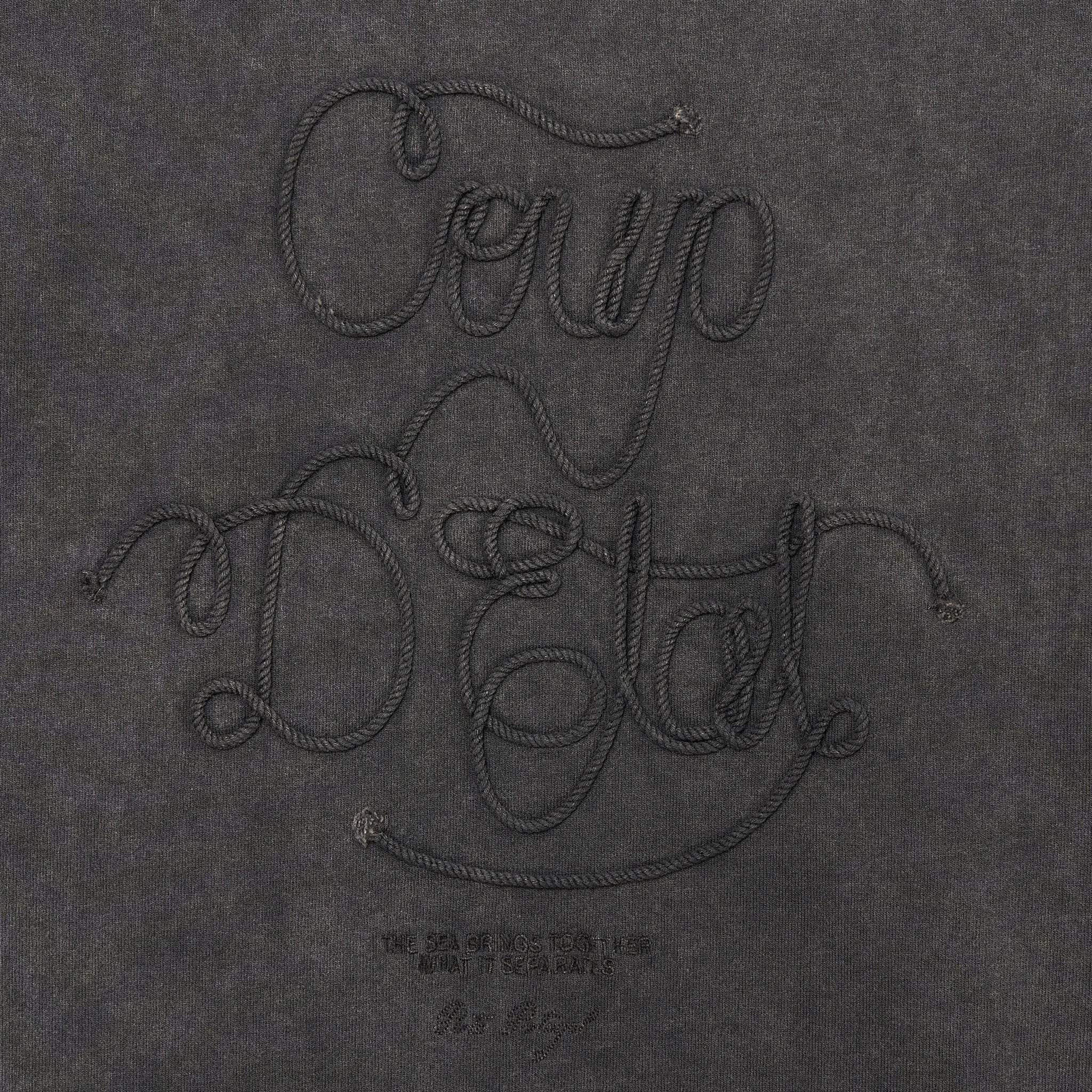 Sailing rope t-shirt in washed Black - Coup D'État Portugal