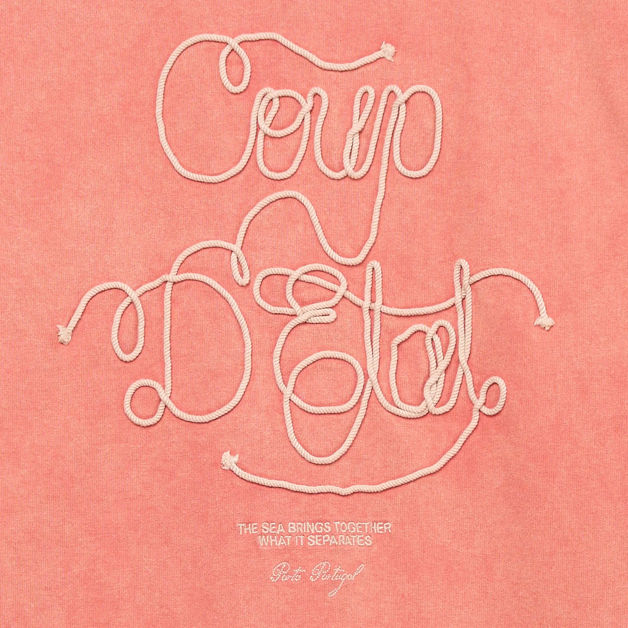 Sailing rope t-shirt in washed Red - Coup D'État Portugal