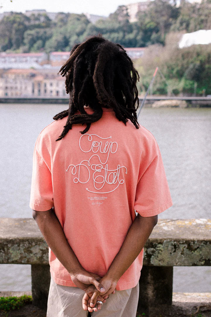 Sailing rope t-shirt in washed Red - Coup D'État Portugal