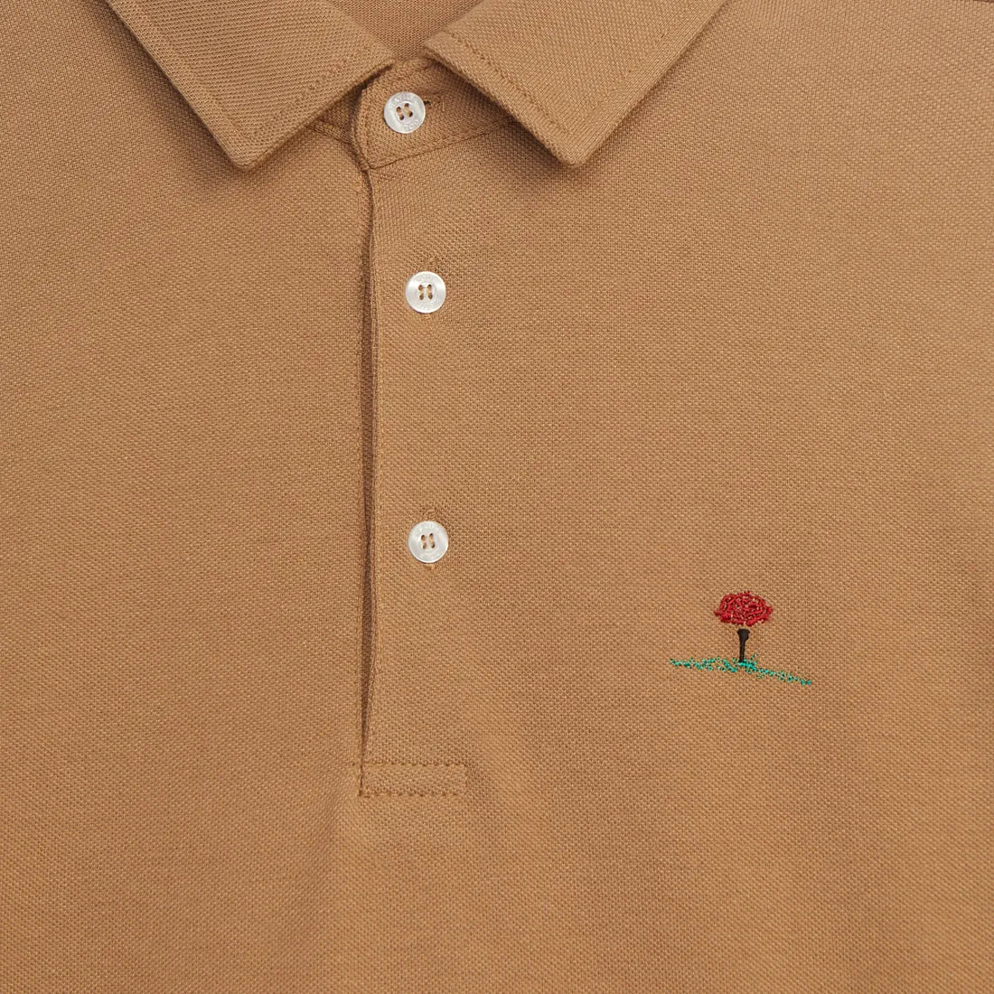Brown long sleeve polo - Coup D'État and Matize Golf Portugal