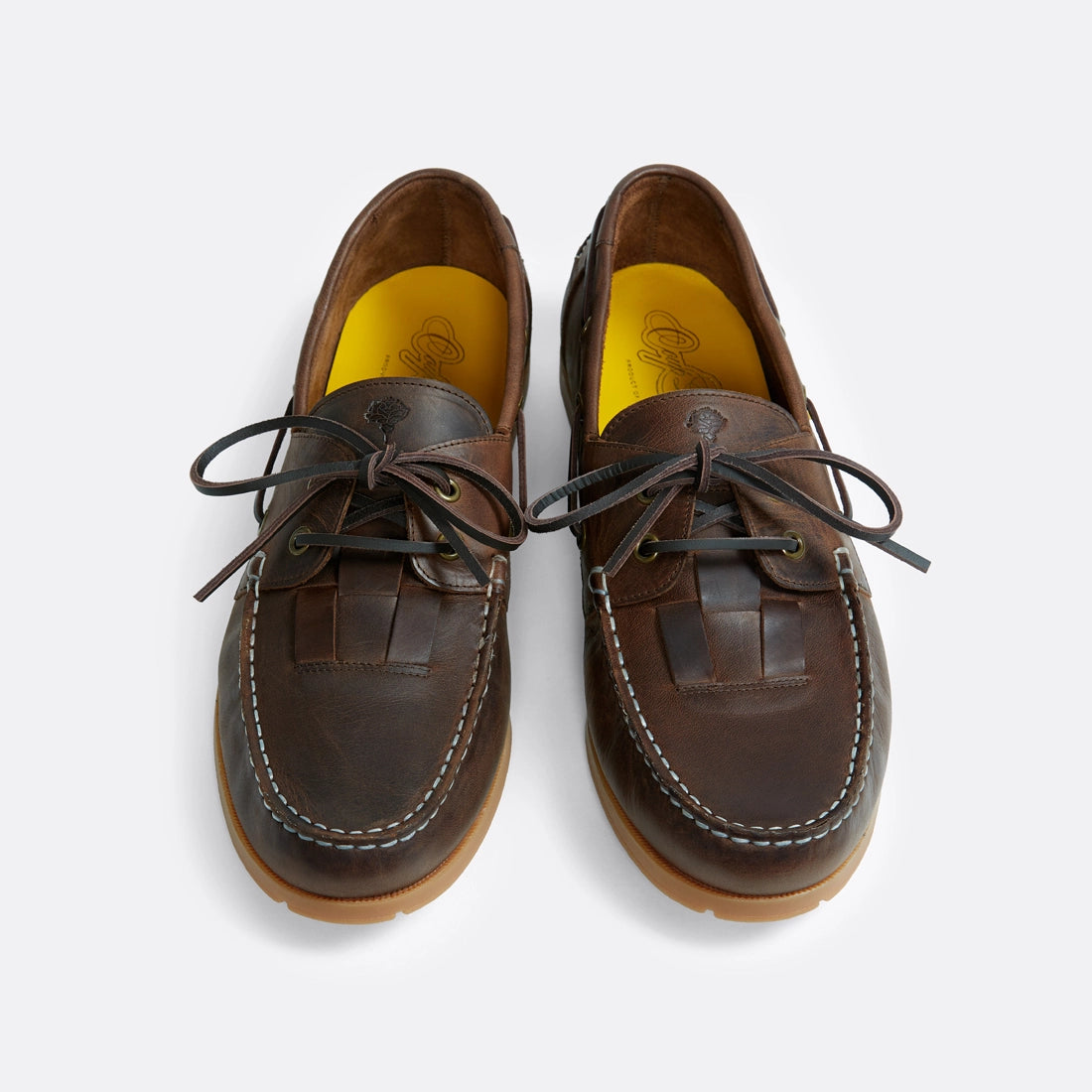 Summer boat shoes in Brown - Handcrafted Leather - Coup D'État Portugal