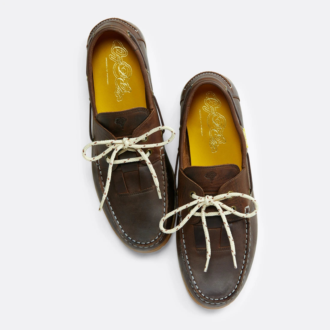 Summer boat shoes in Brown - Handcrafted Leather - Coup D'État Portugal