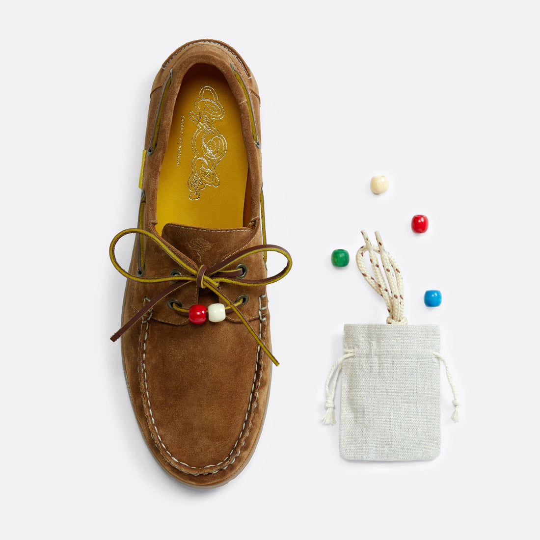 Summer boat shoes in Camel Suede - Handcrafted Leather - Coup D'État Portugal