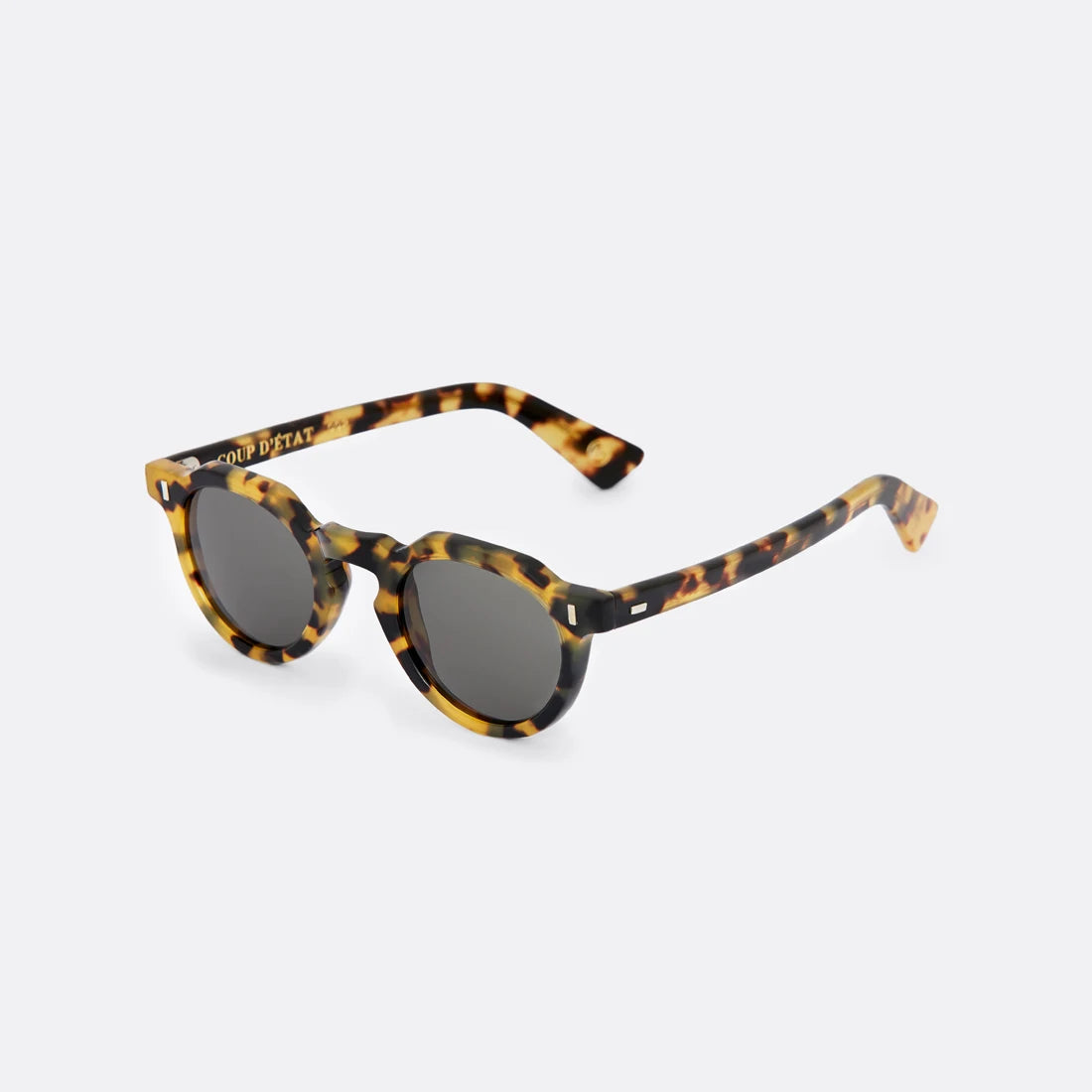 Sunglasses in light Tortoise print - Handcrafted - Coup D'État Portugal