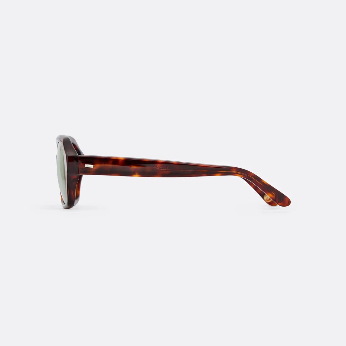 Sunglasses in Brown with Light Green lenses - Handcrafted - Coup D'État Portugal