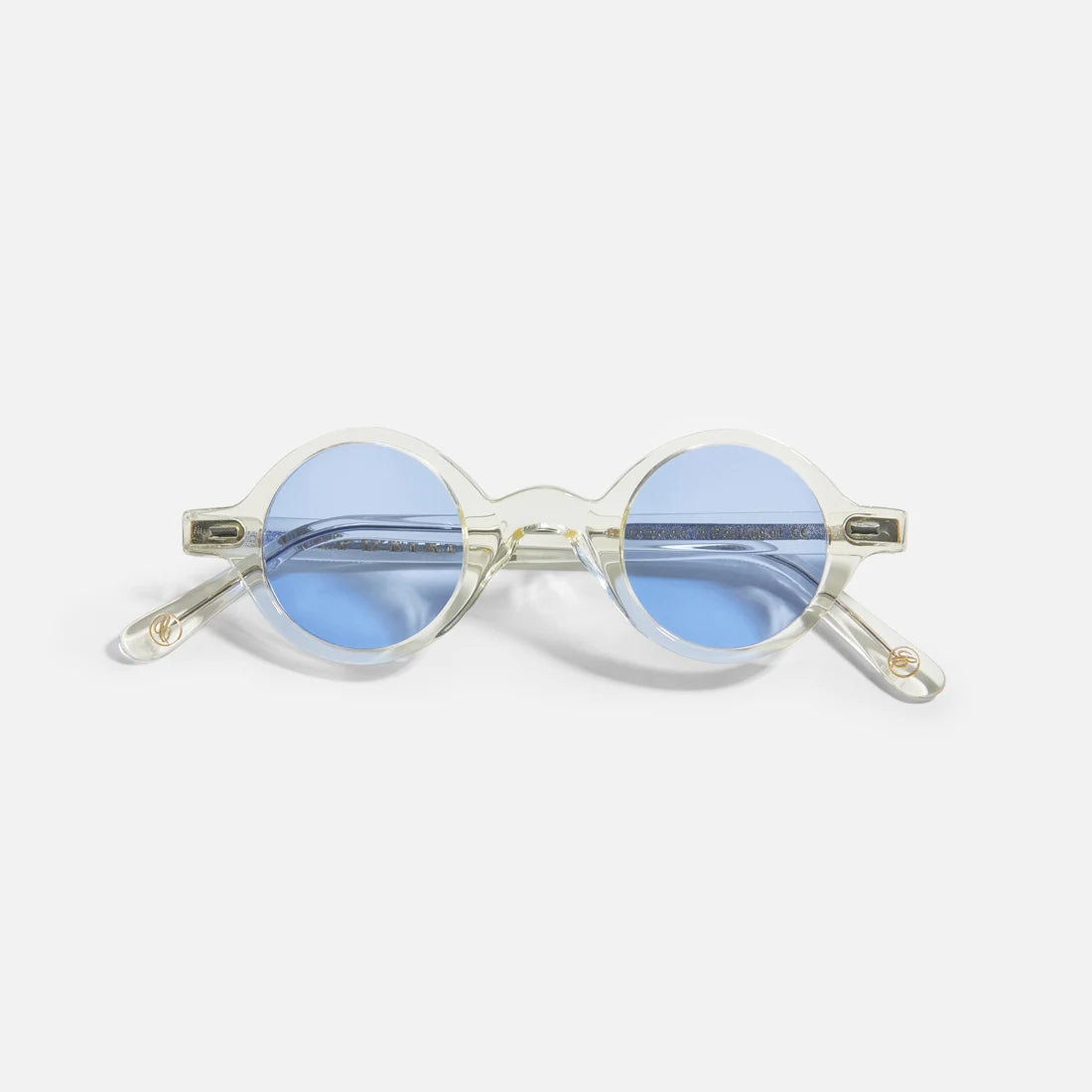 Clear Sunglasses with Blue lenses - Handcrafted - Coup D'État Portugal