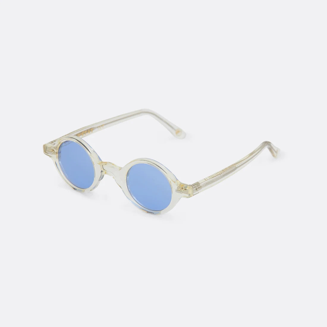 Clear Sunglasses with Blue lenses - Handcrafted - Coup D'État Portugal