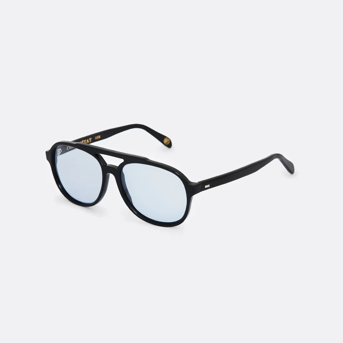 Sunglasses in Black and light Gray lenses Handcrafted - Coup D'État Portugal 