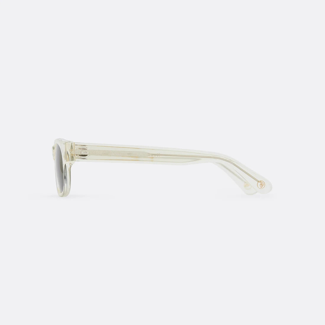 Clear sunglasses with dark Green lenses - Handcrafted - Coup D'État Portugal